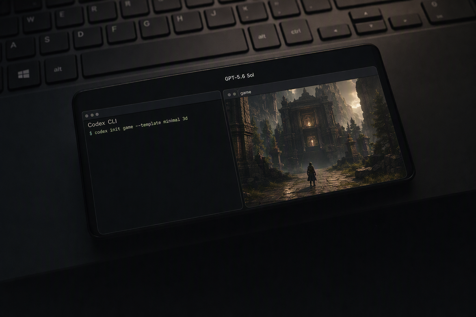 Создание браузерной игры с GPT-5.6 Sol в Codex CLI