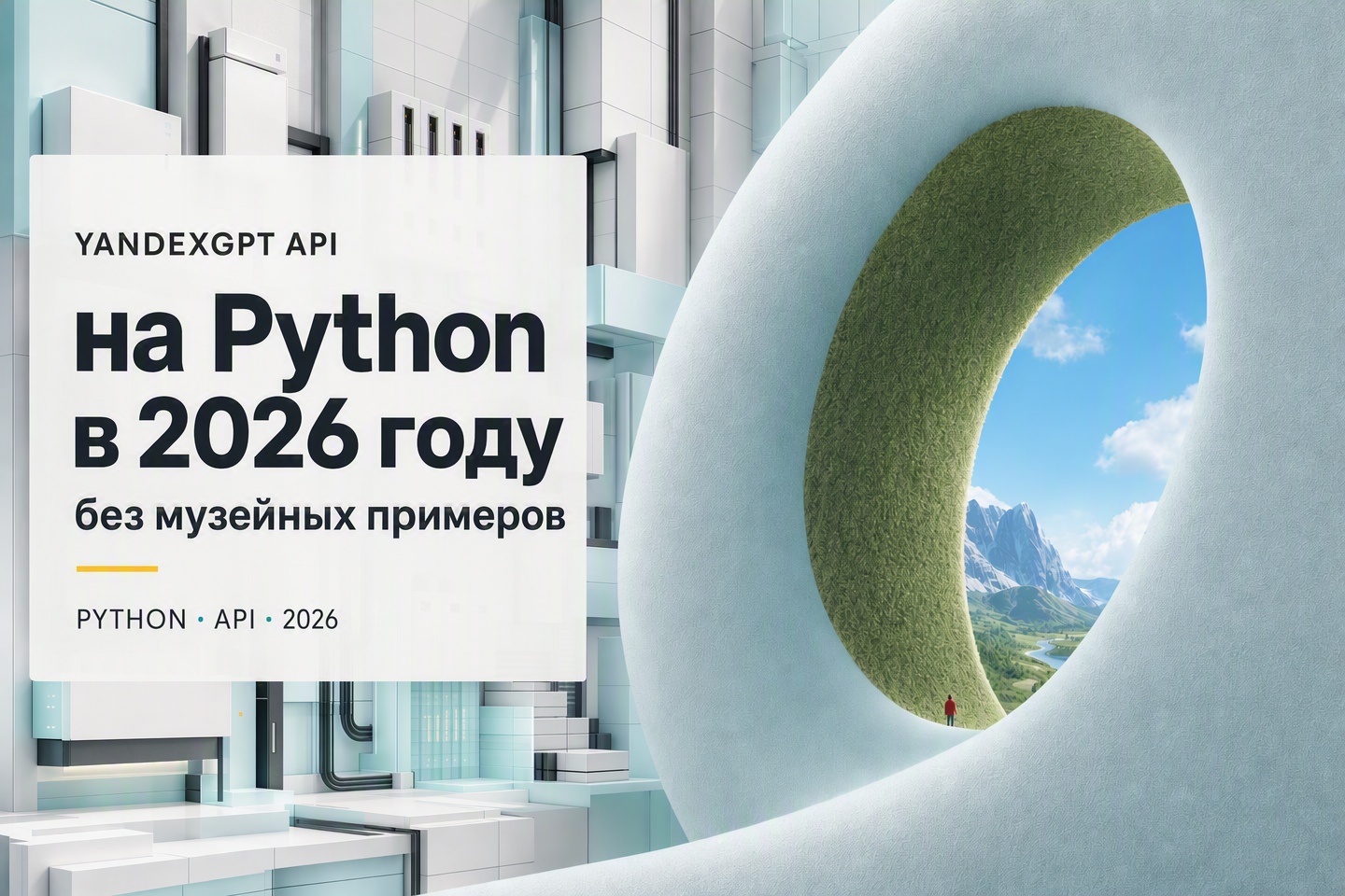 Python-код подключается к YandexGPT API через Yandex Cloud AI Studio SDK