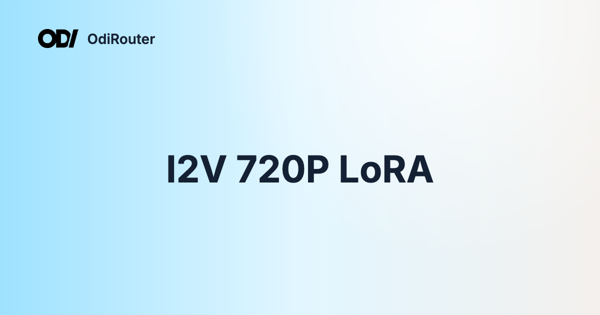 I2V 720P LoRA